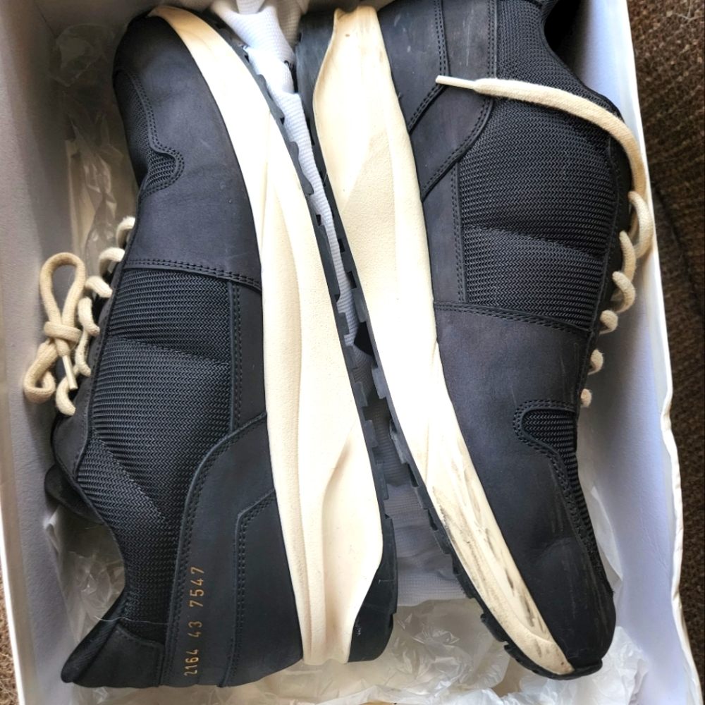 Common Projects Track Vintage in Black in 10 / 43 in ]Good Used Condition